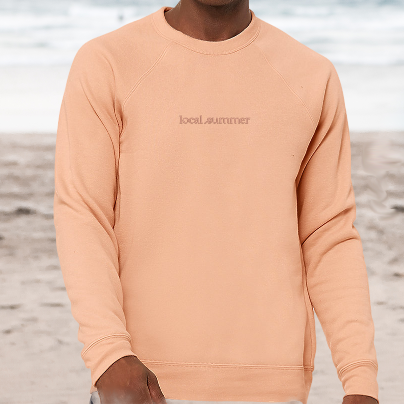 local summer crewneck fleece sweatshirt