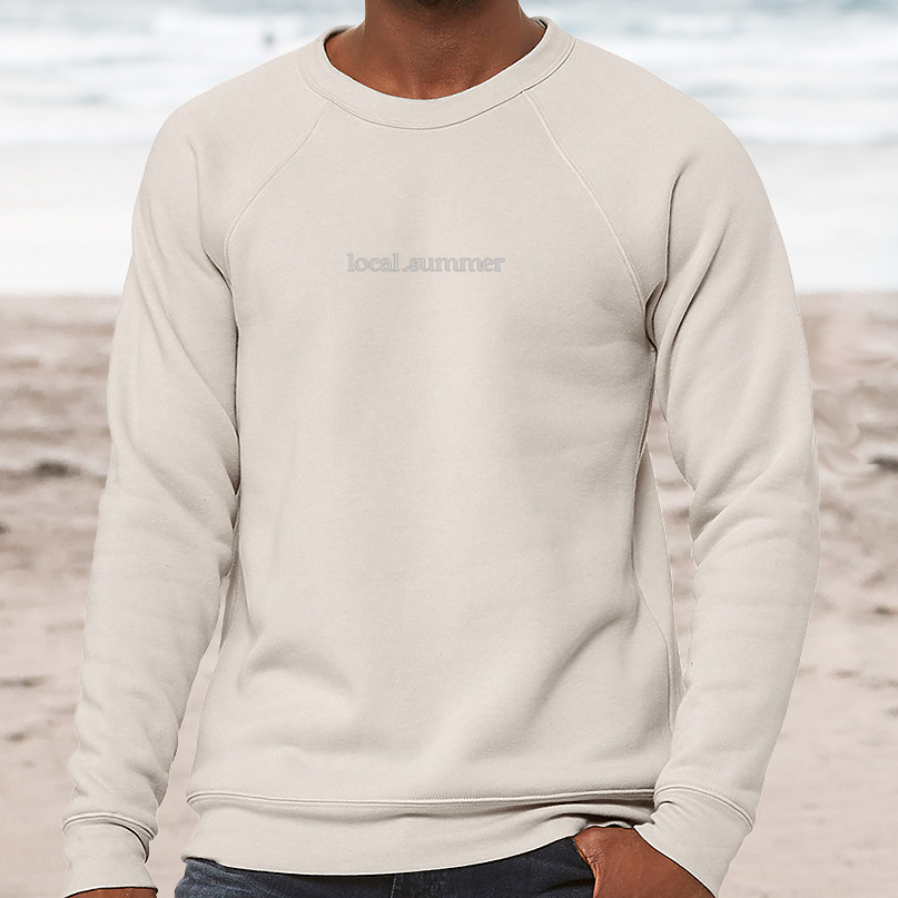 local summer crewneck fleece sweatshirt